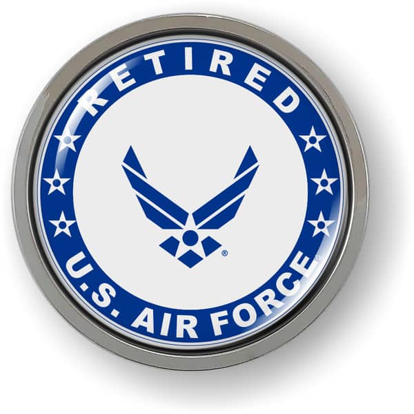 USAF - U.S. Air Force Retired Emblem (Blue Wings)